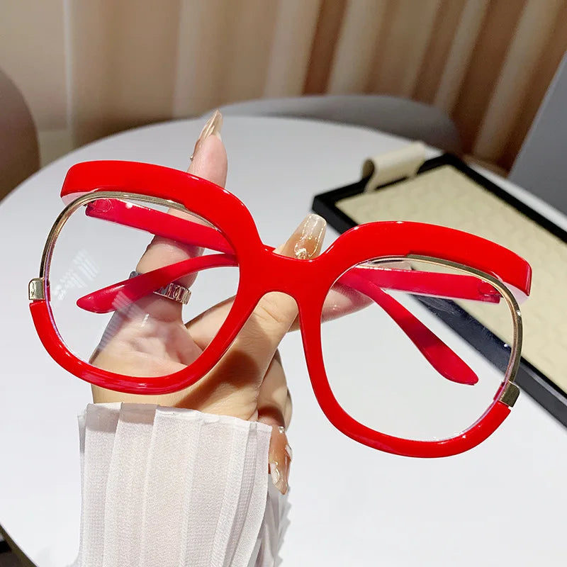 Women's Trendy Round Frame Oversized Reading Glasses