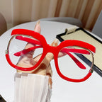 Women's Trendy Round Frame Oversized Reading Glasses