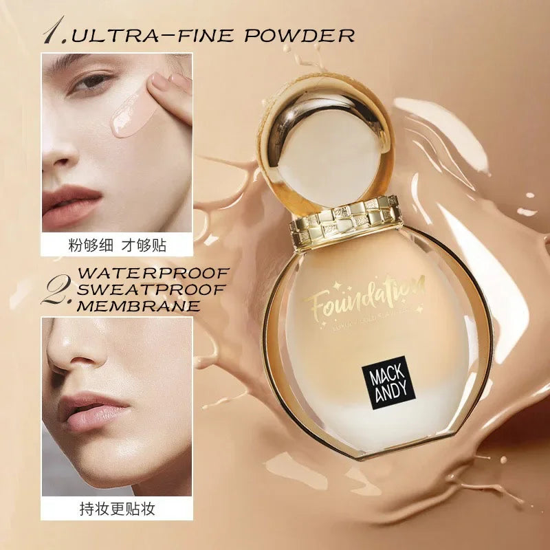 Women's Long-Lasting Waterproof Full Cover Liquid Foundation 1.35 fl oz