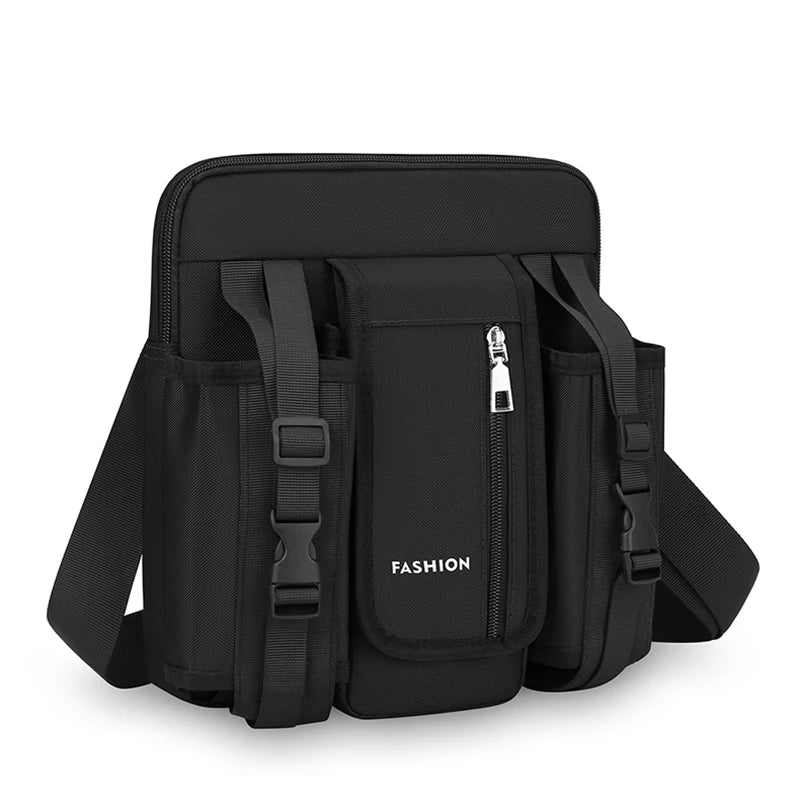 Men's Fashion Oxford Flap Pocket Crossbody Messenger Bag