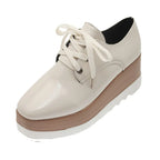 Women's Platform Slip-On Brogue Loafer Creepers