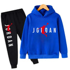 Kids' Slam Dunk Pattern Hoodie Pants Two-Piece Set