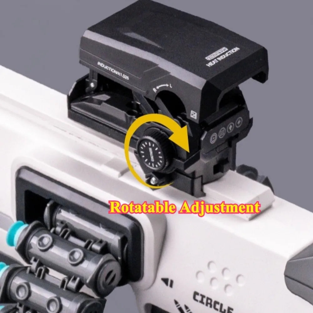 Dual Mode Electric Manual Soft Bullet Dart Blaster Toy Gun with Scope