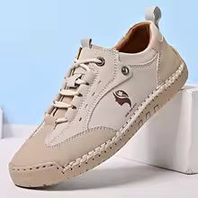 Women's Handmade Leather Casual Shoes British Style Retro Sneakers