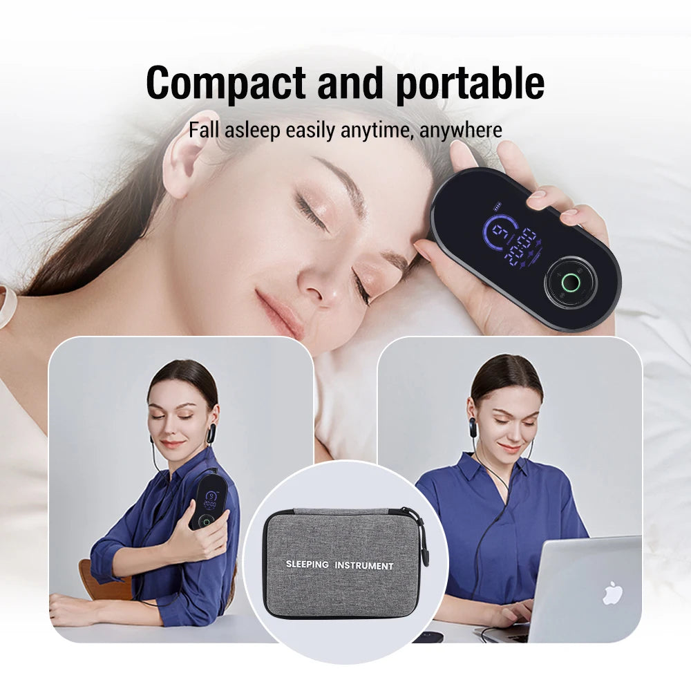 CES Microcurrent Sleep Aid Device Relieving Insomnia Ear Clip Instrument