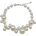 Women's Fashion Elegant Big Imitation Pearl Bead Choker Necklace
