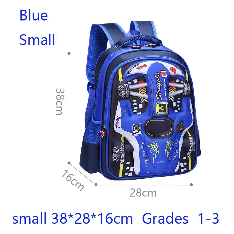 Kids' Waterproof 3D Car Preschool School Backpack