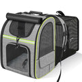 Expandable Pet Carrier Backpack Breathable Travel Bag for Cats and Small Dogs
