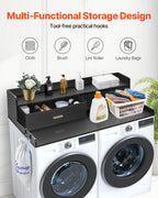 Multi-Tier Laundry Washer and Dryer Storage Rack Organizer