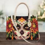Women's Skull Pattern Faux Leather Shoulder Tote Bag