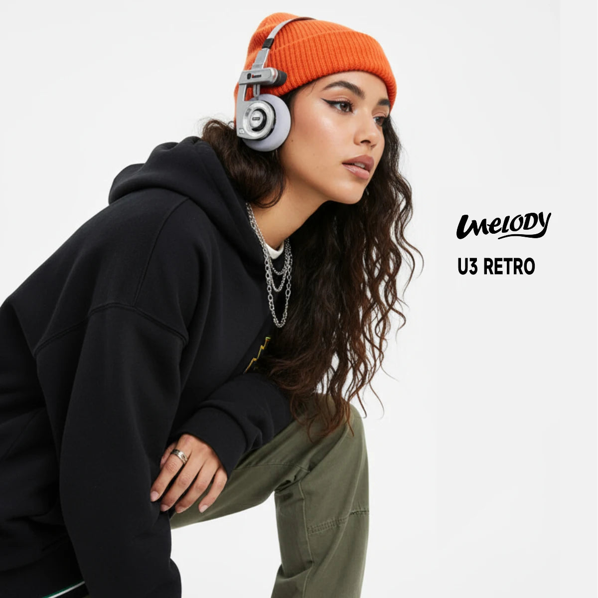 HiFi Wireless Bluetooth On Ear Foldable Headphones U3