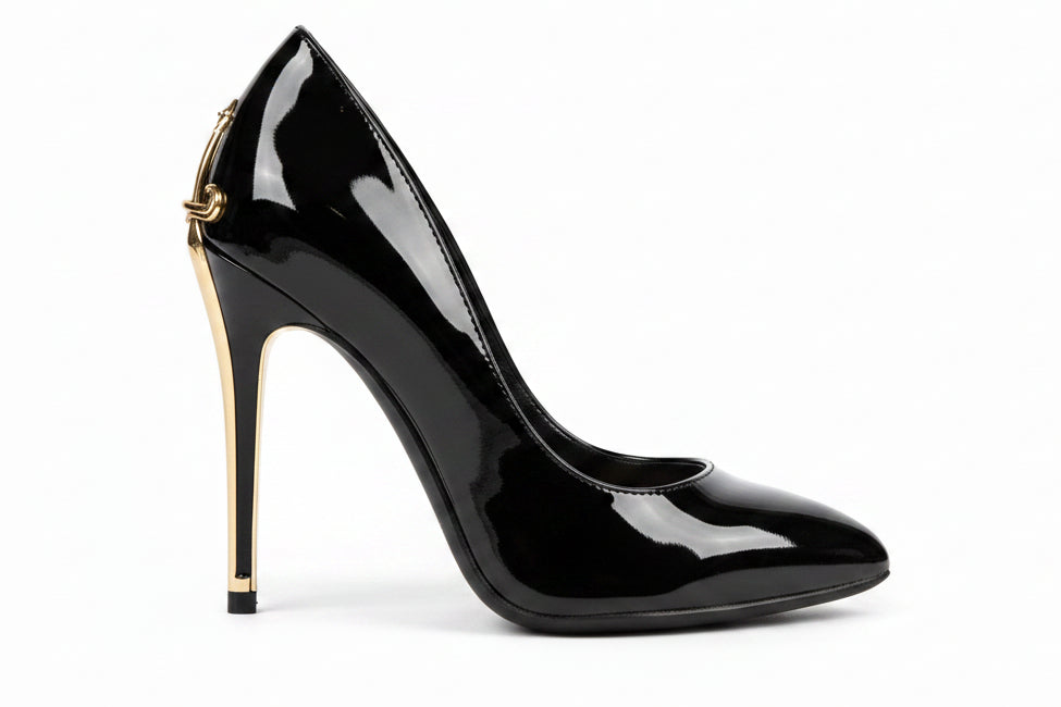 Women's Red Sole Pointed Toe High Heels Black