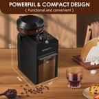 Automatic Flat Burr Mill Coffee Grinder with 28 Grind Settings CBG-8001