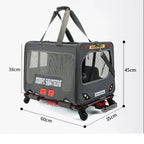 Portable Breathable Universal Wheel Pet Trolley Bag