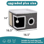 Foldable Indoor Cat House and Cave Condo Pet Bed