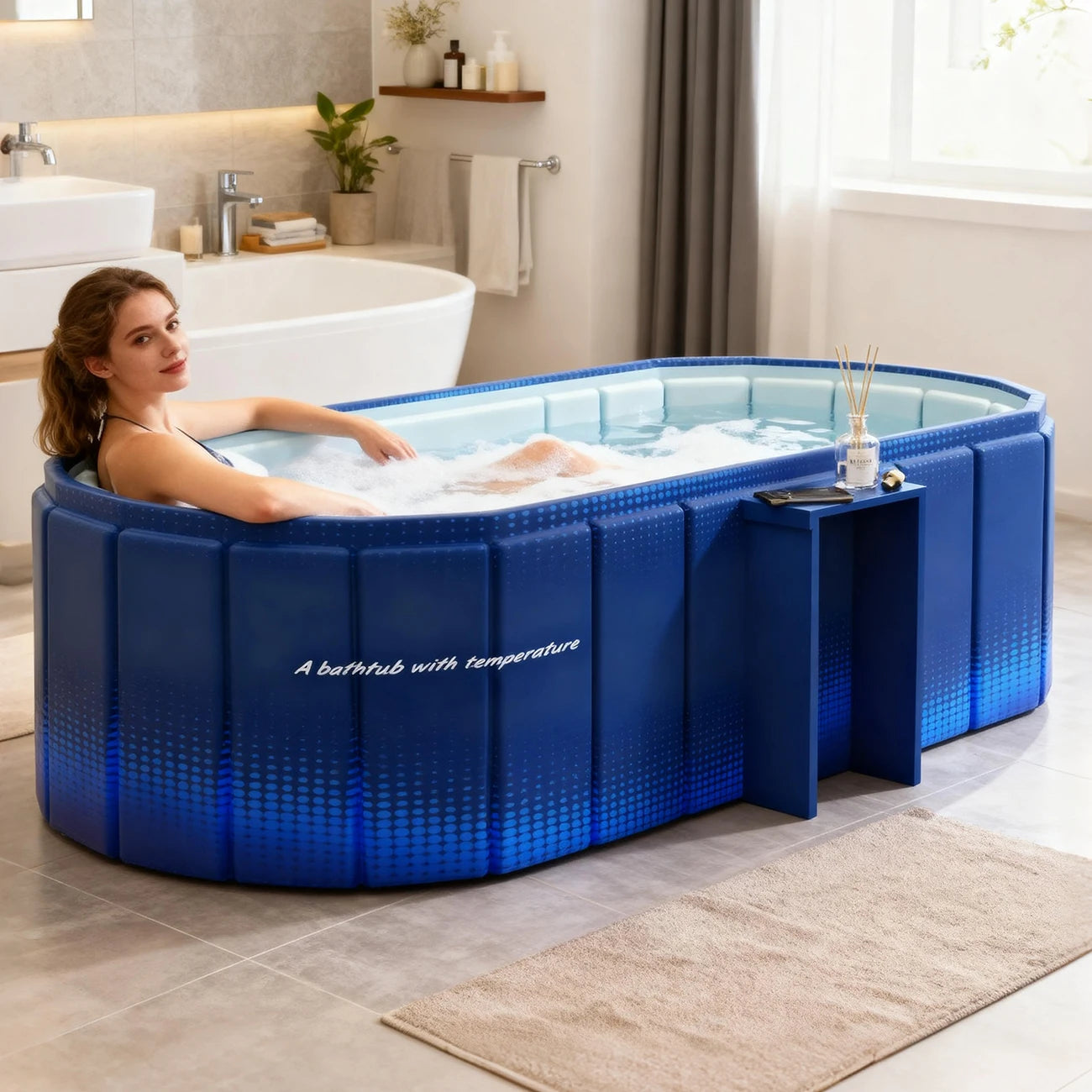 Portable Insulated Cold Plunge Ice Bath Tub for Shower