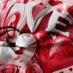 Romantic Hearts Duvet Cover and Couple Bedding Set