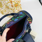 Women's Microfiber Synthetic Leather Boston Handbag