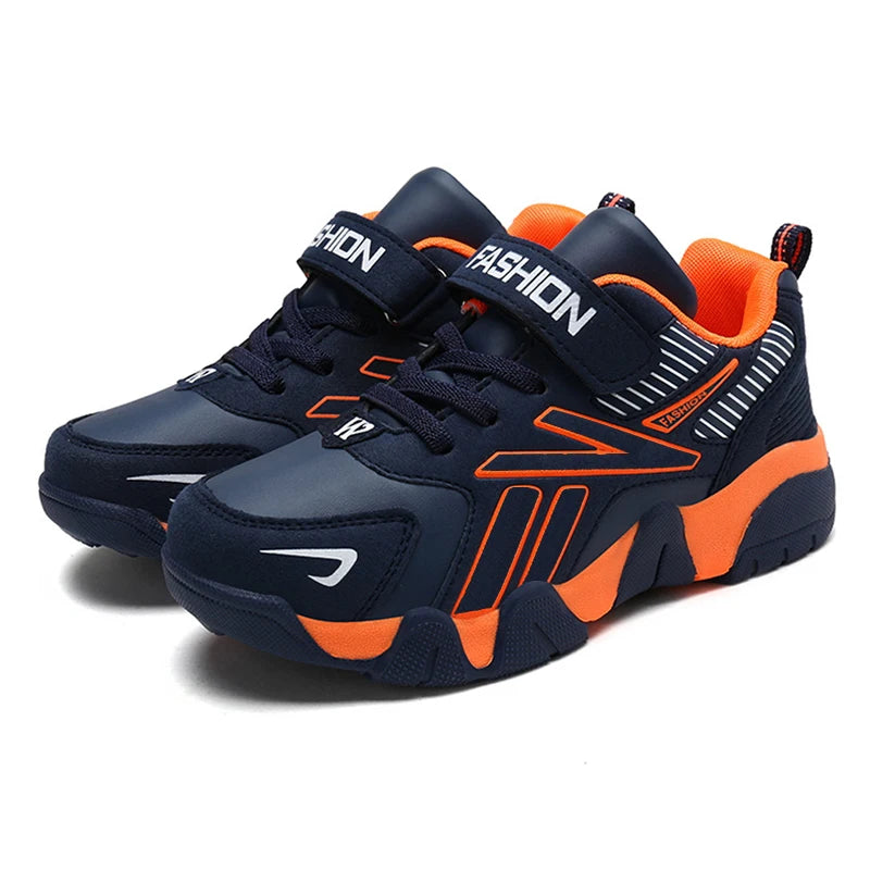 Kids' Comfortable Leather Running Sports Sneakers