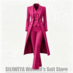 Women's Tailored Two-Piece Blazer and Pants Suit