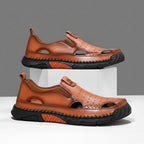 Men's Comfortable Slip-on Casual Leather Walking Sandals