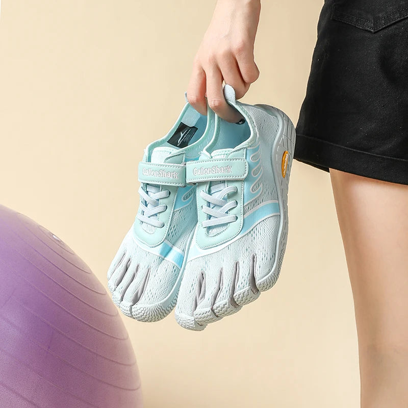 Unisex Mesh Five-Finger Athletic Shoes Lightweight Yoga Training Sneakers
