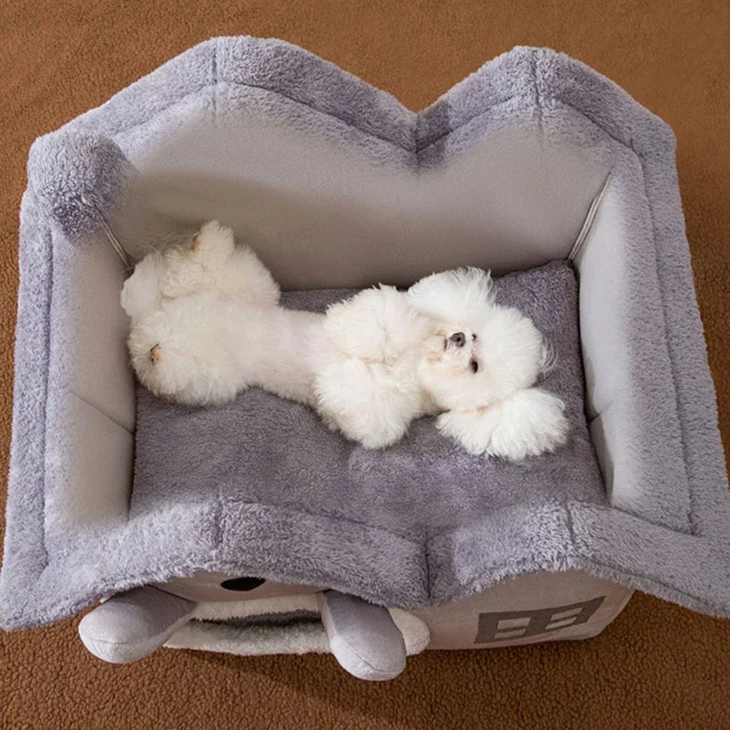 Foldable Dog House Kennel Bed Mat for Small and Medium Dogs and Cats