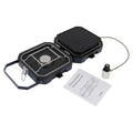 Folding 2-Burner Camping Gas Stove with Non-Stick Grill Pan