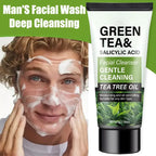 Men's Green Tea & Salicylic Acid Deep Cleansing Face Wash 2.1 oz