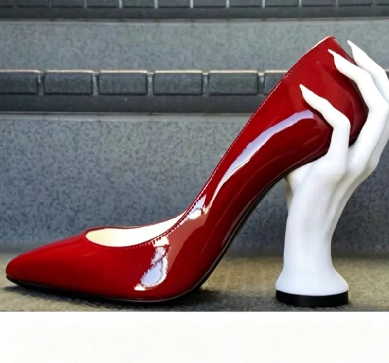 Women's Pointed Toe Hand Sculpted Heel Pumps