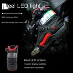 Unisex High Top LED Illuminated Motorcycle Riding Boots