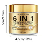 Unisex 6-in-1 Collagen Retinol Firming Anti-Wrinkle Face Cream WA-03-1185 1.8 oz