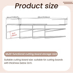 Stainless Steel Under Cabinet Cutting Board and Pot Lid Storage Rack