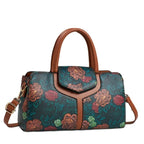 Women's Large Capacity PU Leather Boston Shoulder Crossbody Bag