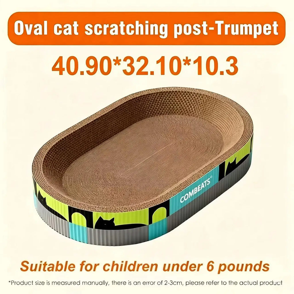 Multifunctional Corrugated Cat Scratching Board Nest and Claw Toy