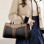 Women's Multi Layered Soft Leather Shoulder Crossbody Bag