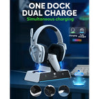 Wireless Bluetooth Over Ear Gaming Headphones With Charging Station G06 Pro