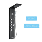 LED Rainfall Shower Panel Tower System with Massage Jets