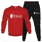 Men's Casual Crewneck Sweatshirt and Jogger Pants Tracksuit Set