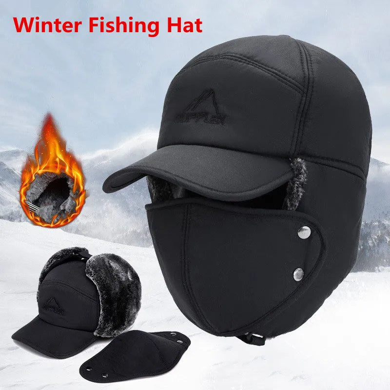Unisex Winter Thermal Faux Fur Baseball Trapper Hat