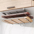 Stainless Steel Under Cabinet Cutting Board and Pot Lid Storage Rack
