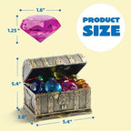 16 Big Colorful Diamond Pool Toys with Pirate Treasure Chest for Kids