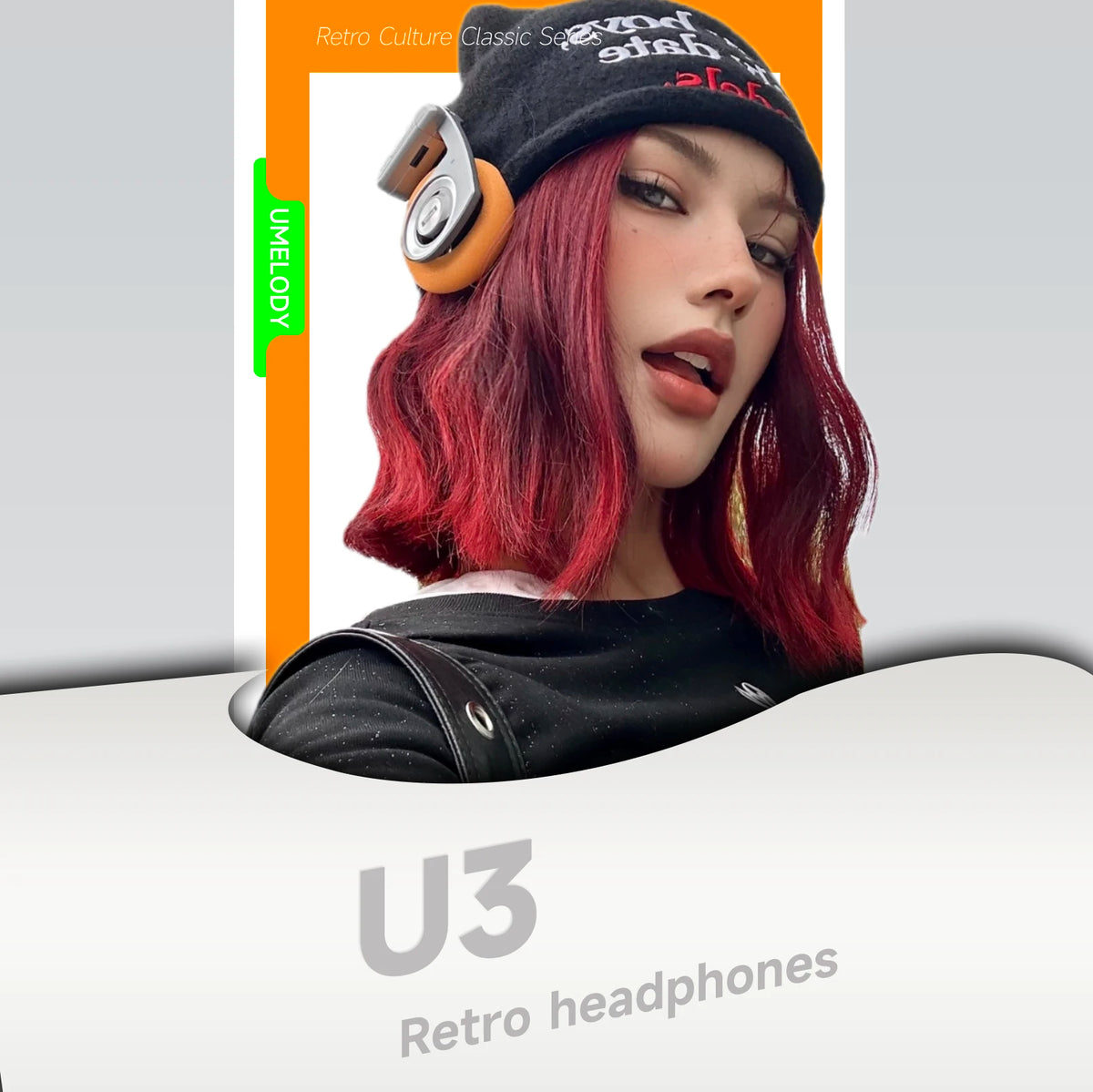 HiFi Wireless Bluetooth On Ear Foldable Headphones U3