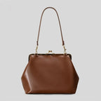 Women's Retro Kiss Lock Frame Shoulder Clutch Bag