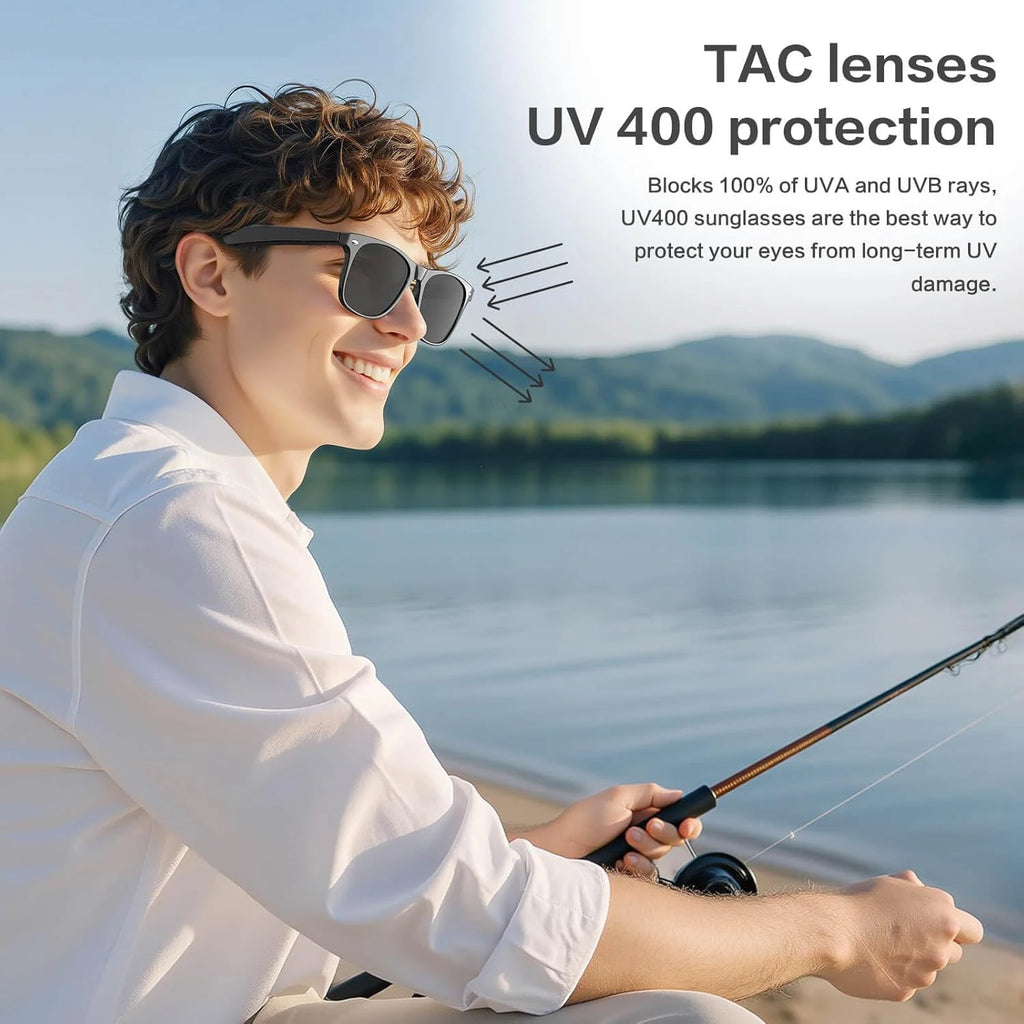 Men's AI Smart Glasses with Dual Camera and Bluetooth W610
