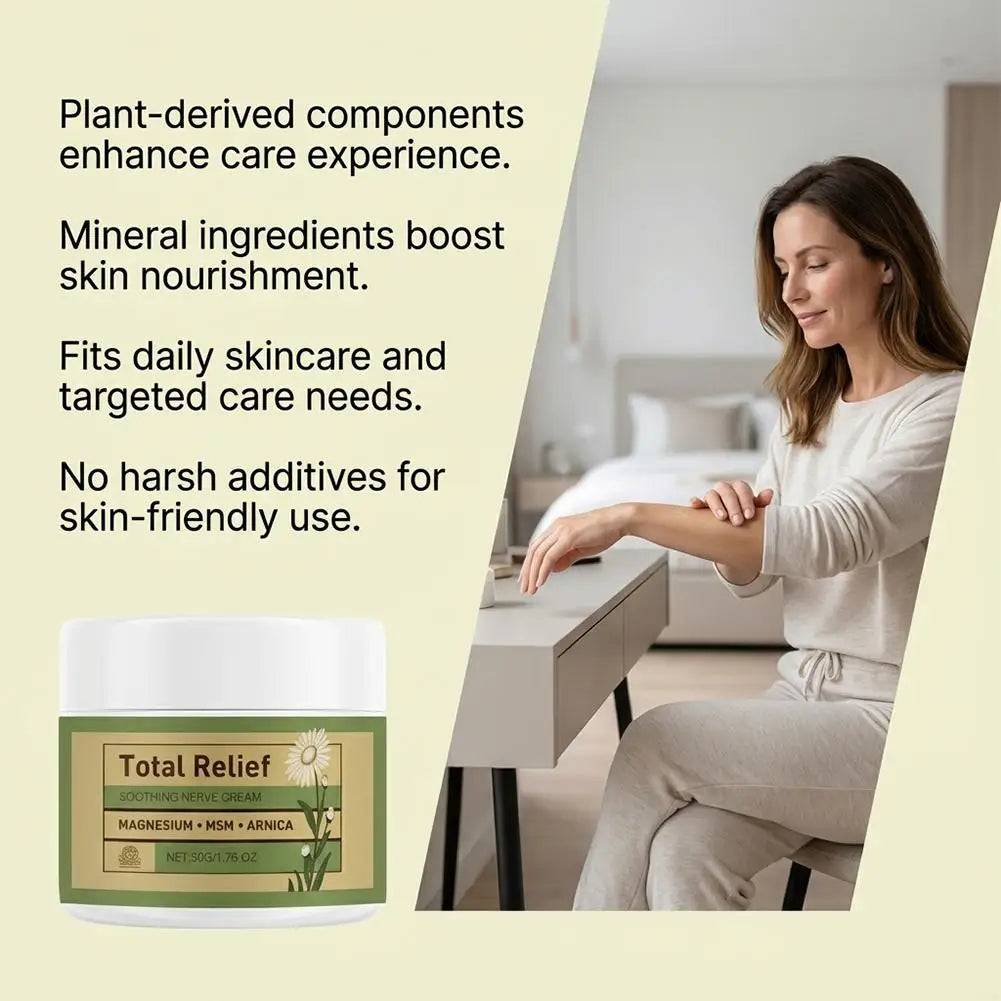 Unisex Magnesium Muscle & Nerve Relief Moisturizing Body Cream 1.8 oz