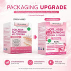 Marine Collagen Peptides Glutathione Vitamin C Powder 30 Sachets 6.3 oz