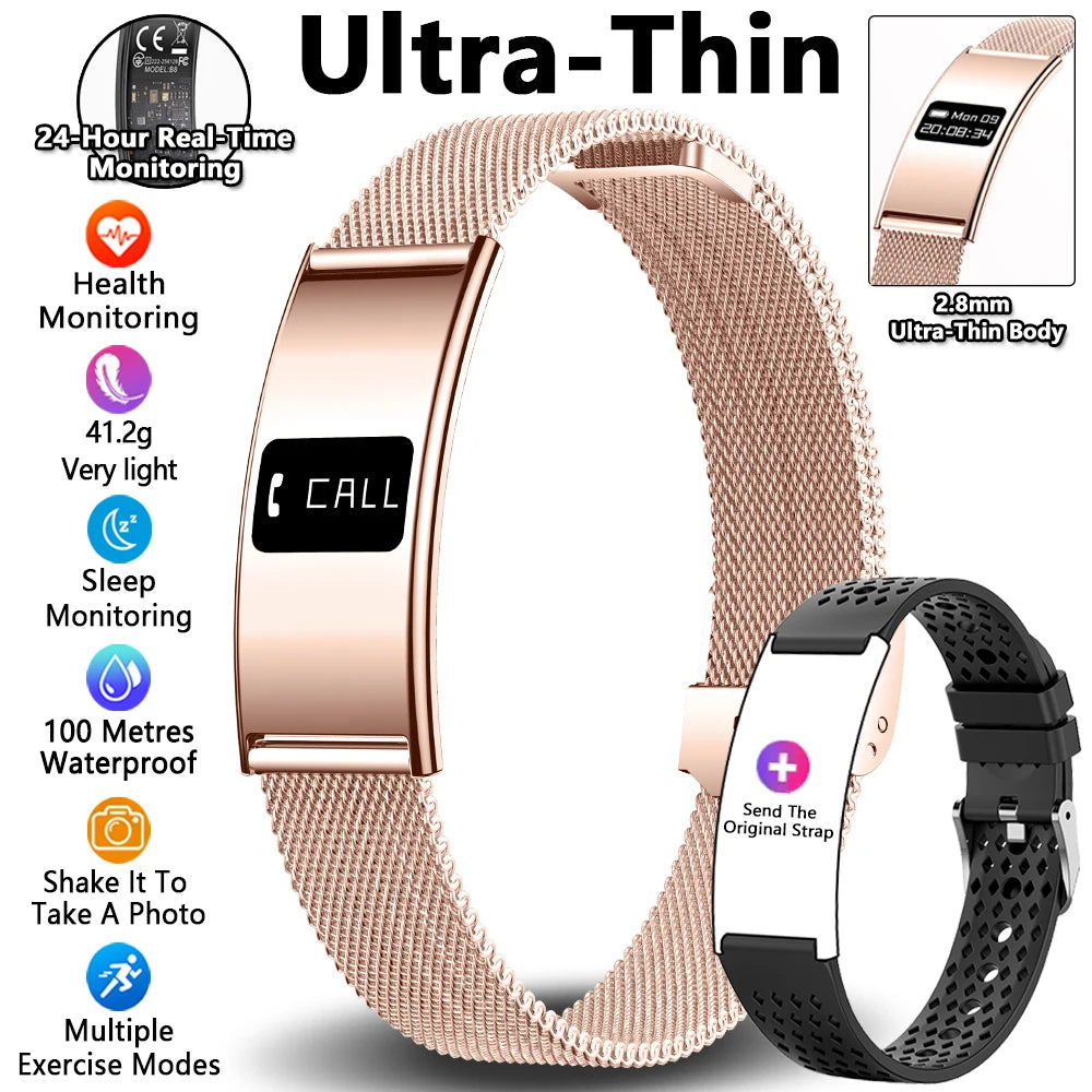 Waterproof Fitness Tracker Smart Band and Health Monitor Smartwatch