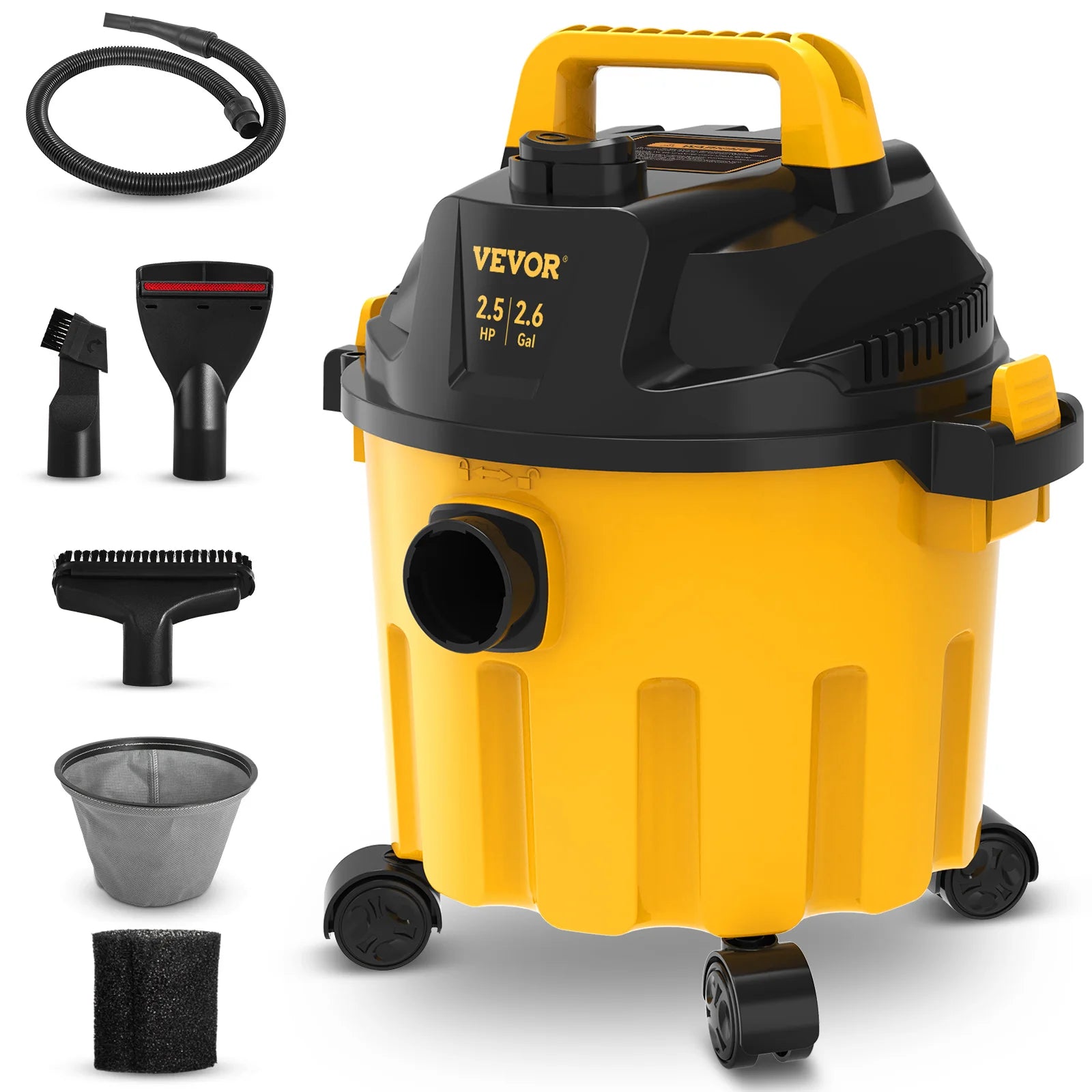 Portable Wet and Dry Shop Vacuum Cleaner with Blower Function 800W VV-GSXCQ-10L