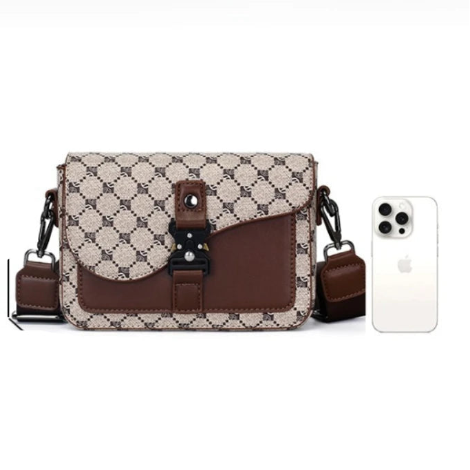 Men's Fashion PU Leather Minimalist Crossbody Messenger Bag